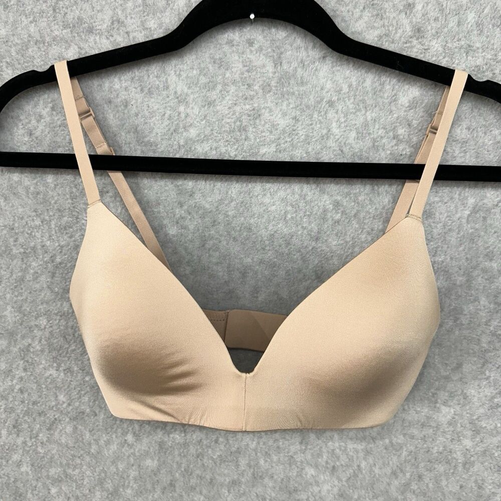 Skims 32C Bra Tan Lined Wireless Back Closure